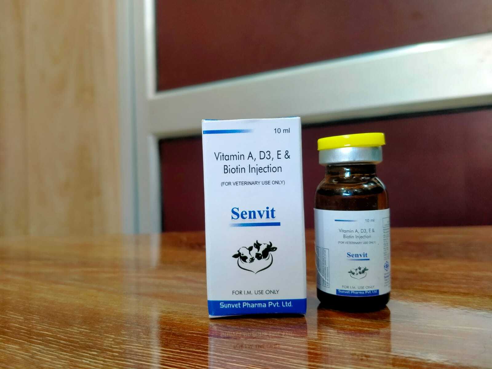Vitamin A D E & H Veterinary Injection - 10 Ml Liquid | For Cats, Cattle, Goats, Pigs, Poultry, Sheep, And Special Breed Animals, Treats Respiratory And Alimentary Tract Infections