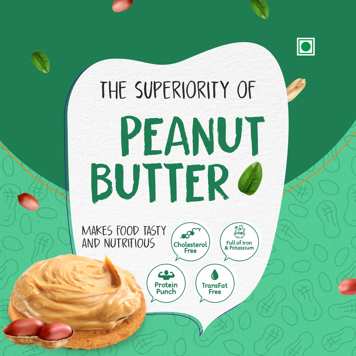 Natural Peanut Butter - 100% Roasted Peanuts, Vegan, Non-gmo , Gluten-free, Rich In Vitamins E, B3, And B6, Natural Taste And Aroma