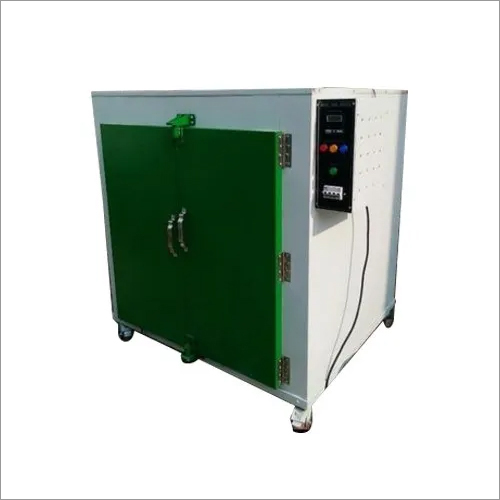 Green Double Door Hot Air Oven