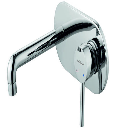 क्रोम फ्लोरा वॉल माउंटेड बेसिन मिक्सर