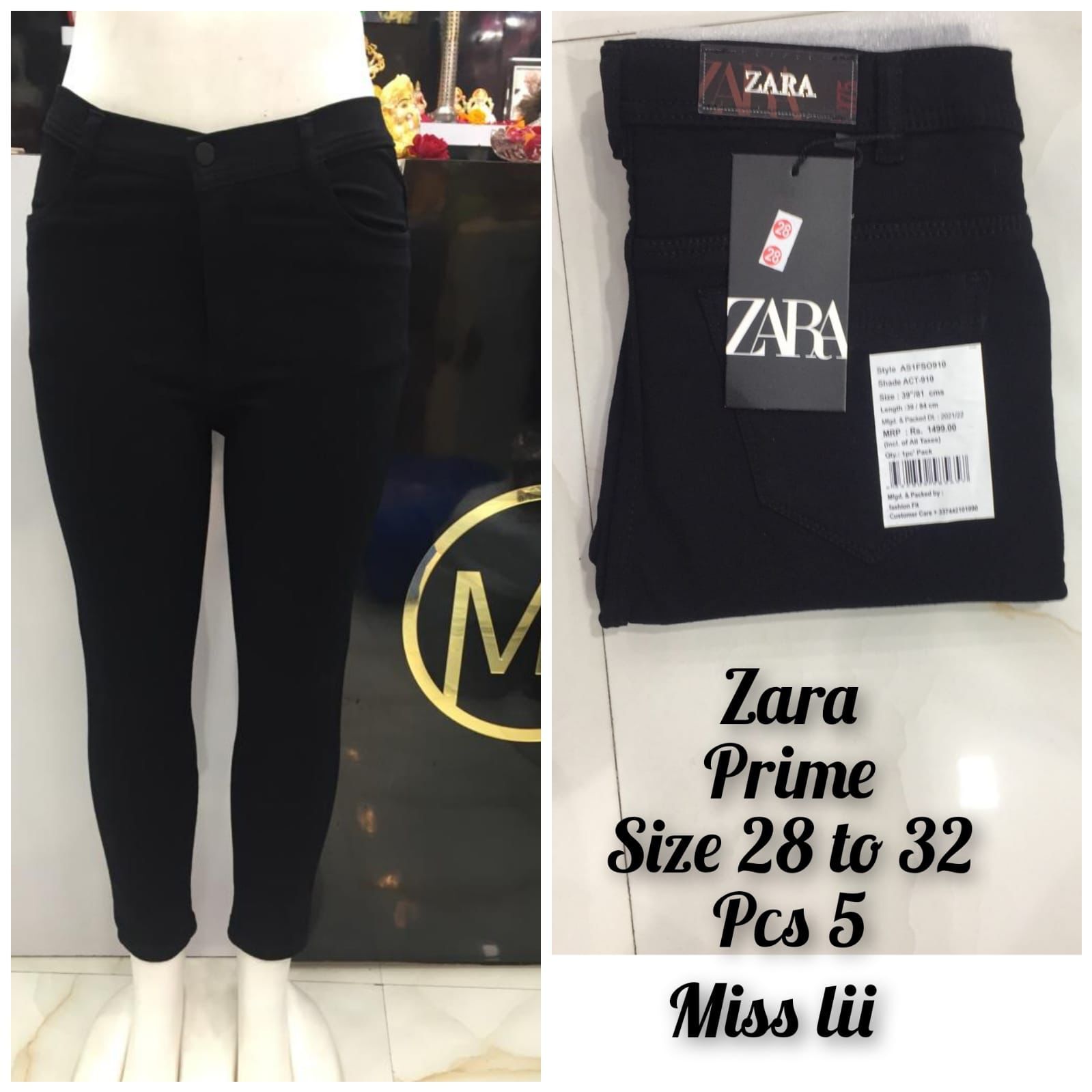 Ladies Denim - Denim Fabric, 39 Inch Length, Black Color | Breathable, Quick Dry, Distressed Design, Washable, Non-toxic, Perfect For All Seasons
