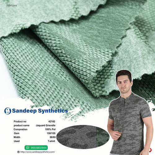JAQUARD GRIENDLE - Polyester Fabric | Washable, Plain Pattern, Simple Style, Smooth Texture