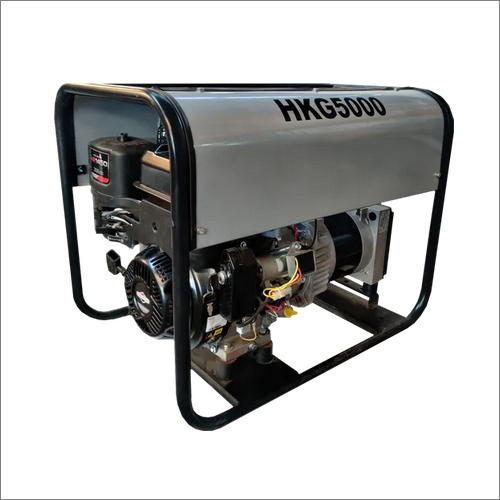 स्लिवर एंड ब्लैक Hkg5000 पेट्रोल जेनरेटर