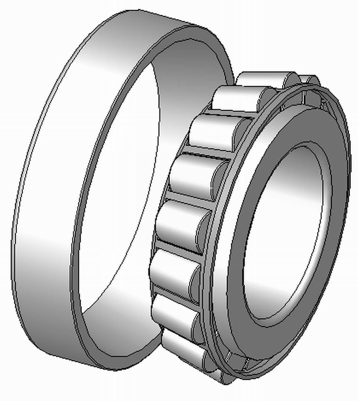 Needle Roller Bearings - Stainless Steel, Double Row, Silver | Oil Lubrication For Machinery Use In Cement, Sugar, Power Industries