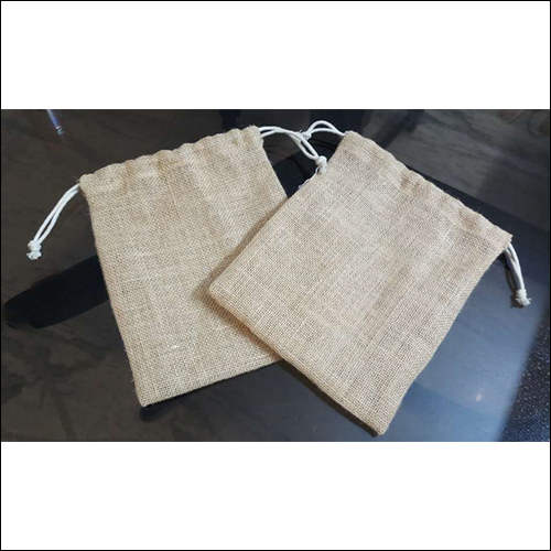 Plain Jute Pouch - Brown 5" x 7" Size | Durable, Degradable, Environmentally Friendly, Reusable, Strong, Printed Design with Modern Stitching