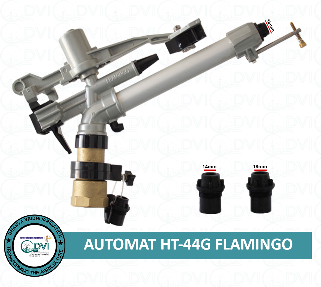 Ht44g Flamingo Rain Gun Diameter: 82 Meter (M)