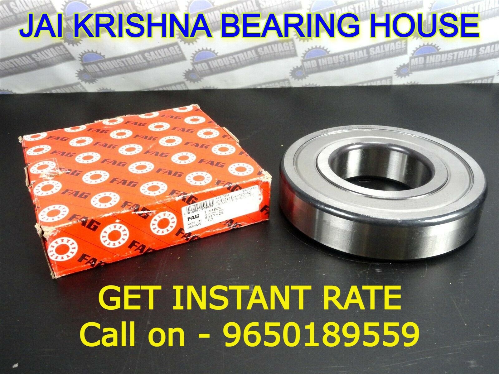Fag Bearings - Stainless Steel, Double Row, Silver Color | Grease Lubrication, Suitable For Machinery Use, Ball Bearing Type