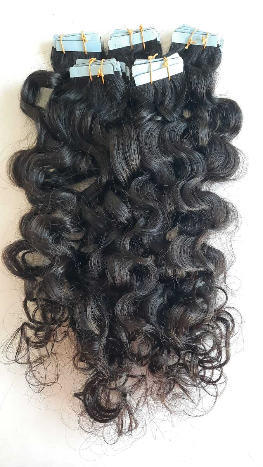 Body Wave Tape Hair Extensions - Color: Natural