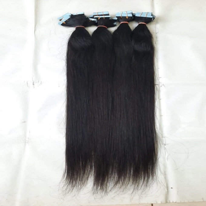 Body Wave Tape Hair Extensions - Color: Natural