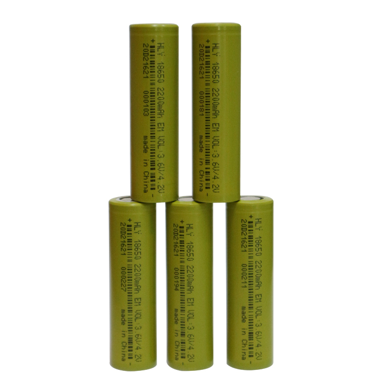 Hly Customized Rechargeable Litium Battery 3.6v 2200mah 18650