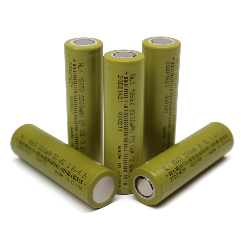 Hly Customized Rechargeable Litium Battery 3.6v 2200mah 18650