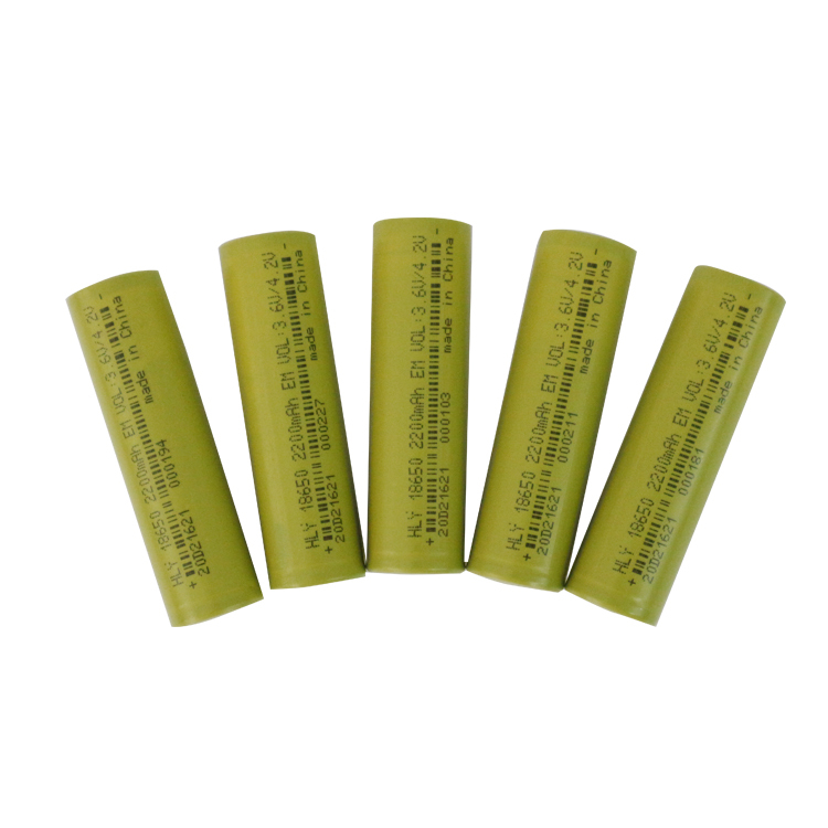 Hly Customized Rechargeable Litium Battery 3.6v 2200mah 18650