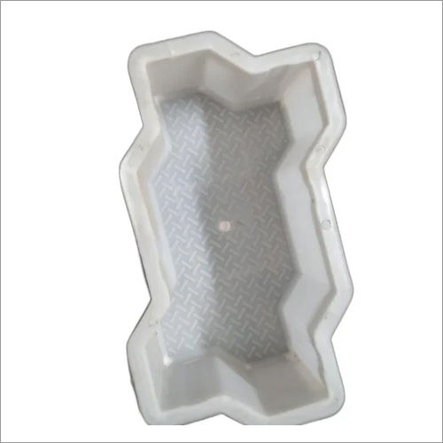 White Zig Zag Plastic Paver Mould