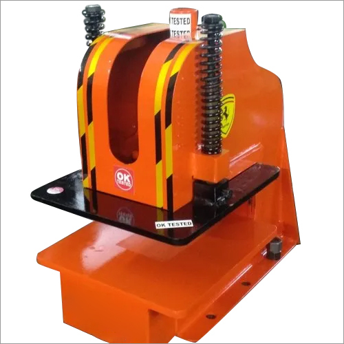 Spring Type Slipper Making Machine - Cast Iron Build, Electric Drive, Orange Color | High-speed Motor, User-friendly Controls, Automatic Operation