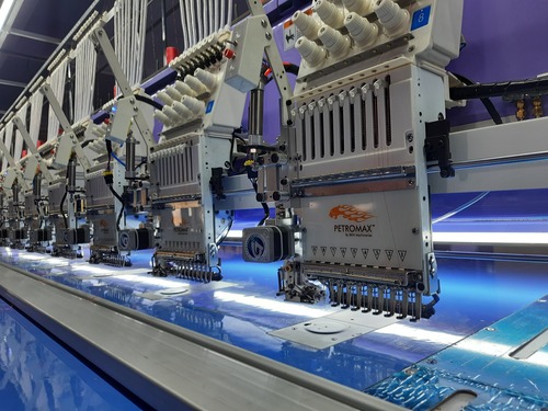 Automatic Sequins Embroidery Machine - Multi-Head, Up to 12 Needles | Impeccable Performance, Long Working Life, Minimum Maintenance