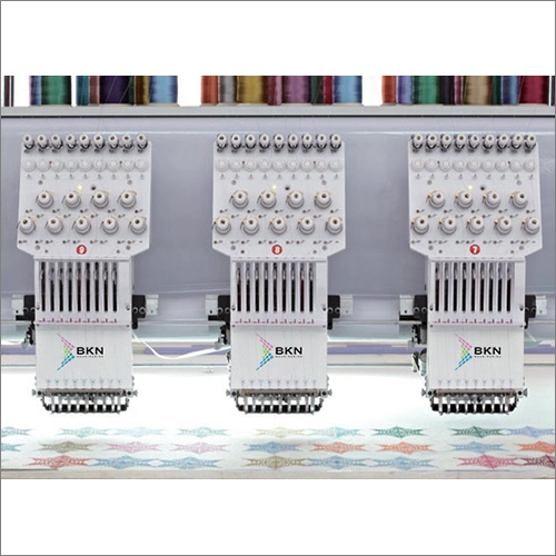 Flat Embroidery Machine - White, 300x200x150Cm | 6 Multi-Needle, 1200Spm High Speed, Durable Design, Easy Operation, Precise Stitching, 1-12 Needle Size