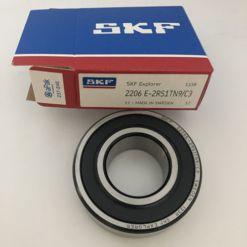 Skf Angular Contact Bearing - Stainless Steel, Double Row, Silver Color | Oil Lubrication, Ideal For Machinery Use, Enhanced Durability