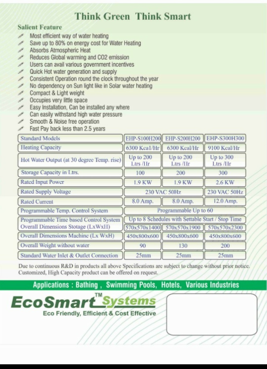 Industrial Heat Pump - Color: White And Black