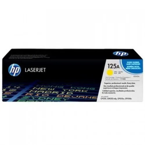 Black Hp 125A Yellow Original Laser Jet Toner Cartridge