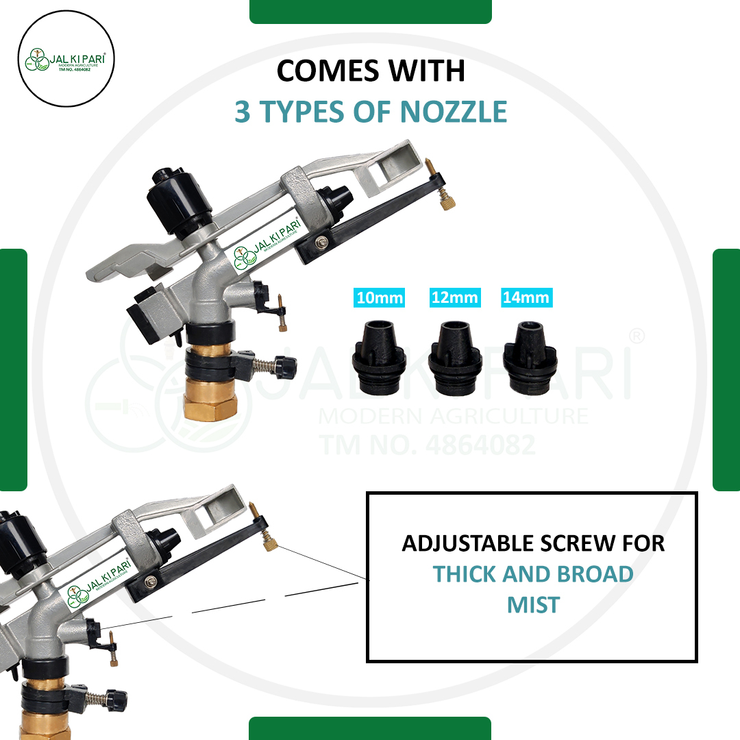Jkp-40g 1.25 Inch Rain Gun Complete Set Diameter: 58 Meter (M)