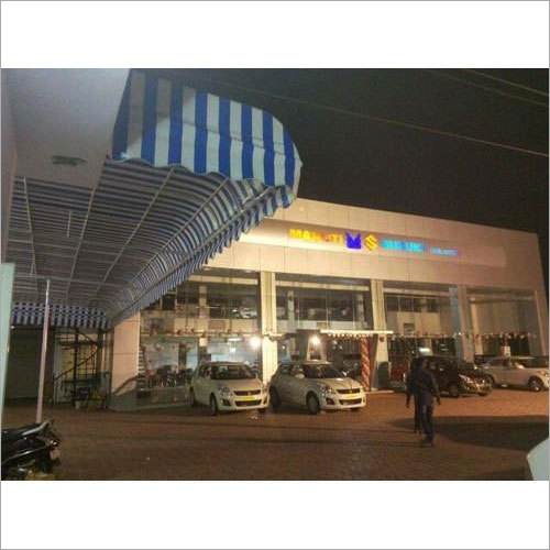 Fixed Shed Awning - Metal Frame, Multiple Sizes Available | Multicolor Sunshade, Waterproof, Smooth White Finish, 1-100 kg Weight