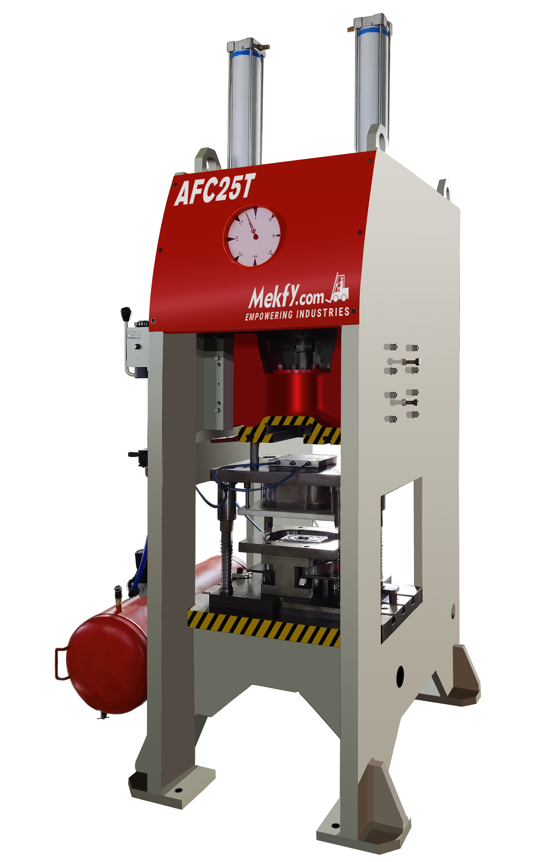 Red And White Aluminium Foil Container Making Machine In South India