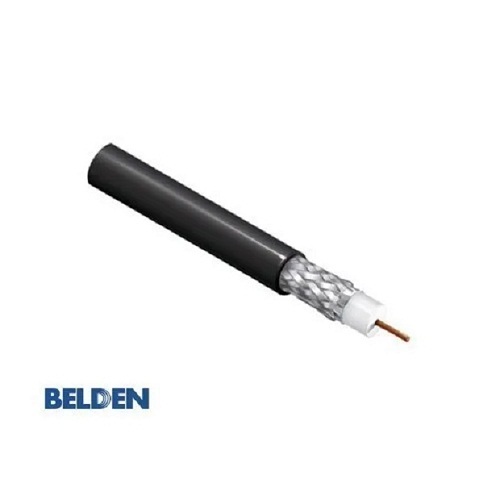 बेल्डन 7731A - 75 Ohm SDI कोएक्स RG-11, 14 AWG सॉलिड बेयर कॉपर कंडक्टर, फ़ॉइल + 95% टिन्ड कॉपर ब्रेड शील्ड, पीवीसी जैकेट CMR