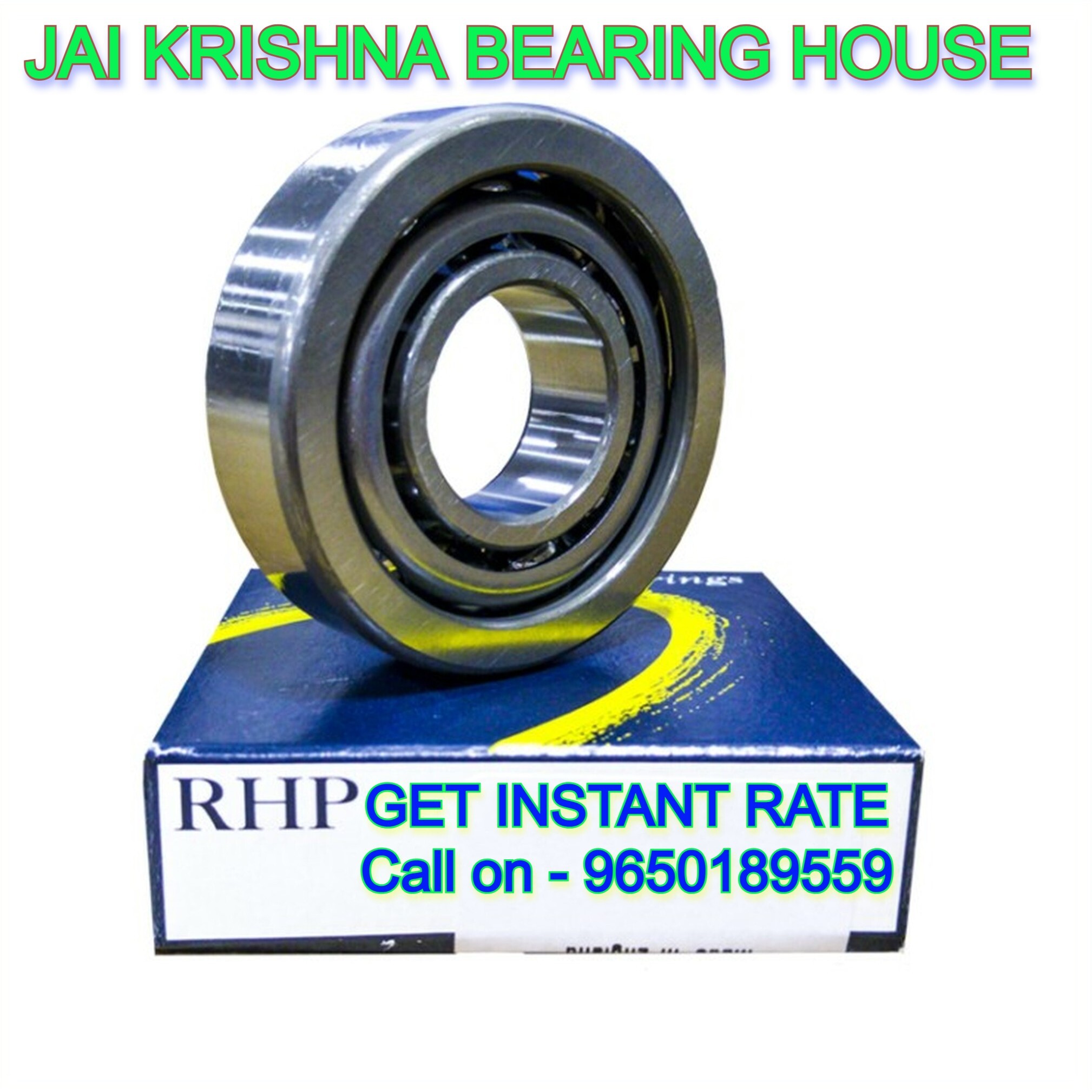 Angular Contact Bearings Rhp - Stainless Steel, Double Row, Silver | Ball Bearing For Machinery Use, Grease Lubrication, High Load Capacity