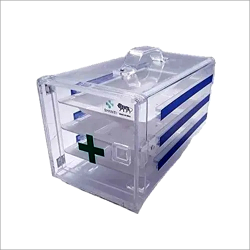 Polymer Otica Formalin Chamber 26 Inch With 3 Trays Premium Quality With 5 Mm Thick Material