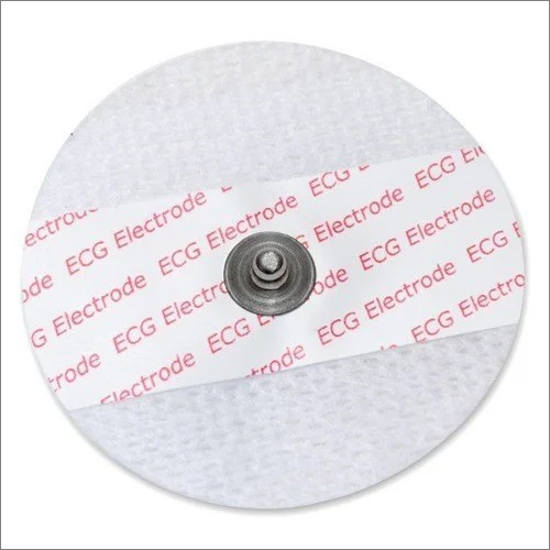 ECG Electrode - Ag/AgCl Material, White Color | Manual Operation, Portable Design, Ideal for Hospital Use