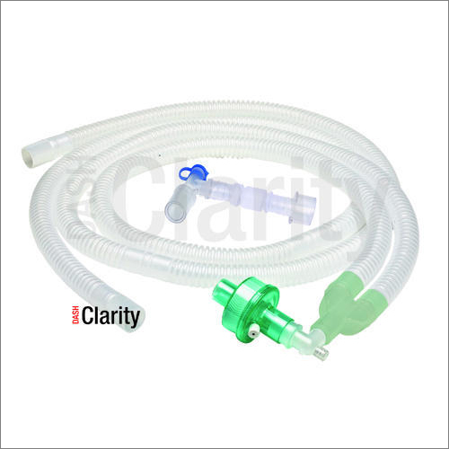 Ventilator Kit - Flexible 1.5 Meter 22mm Corrugated Tube, Pleated Hme Filter & Double Swivel Elbow Connector - Lightweight, Portable, Manual Power Source, Hospital Use