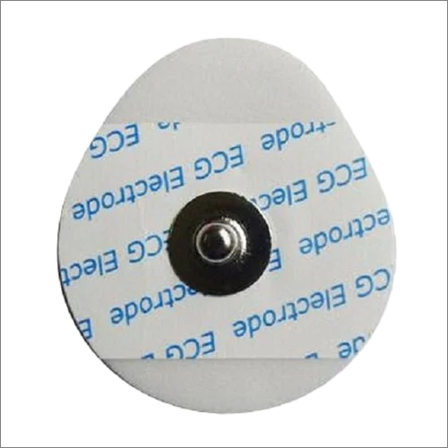 Ecg Electrode - Ag/agcl Material, White Color | Manual Operation, Portable Design, Ideal For Hospital Use