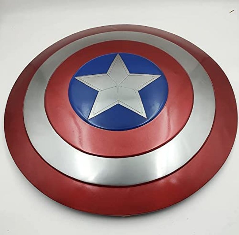 Captain America Shield 24 Inch Mild Steel Captain America Round Shield Leather Grip Wall Decor Shield Gift Item