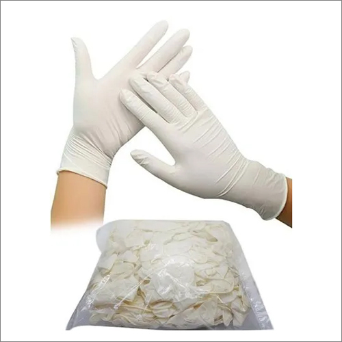 सफेद सादे लेटेक्स दस्ताने