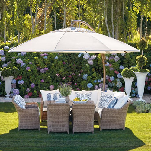 White Outdoor Garden Umbrella