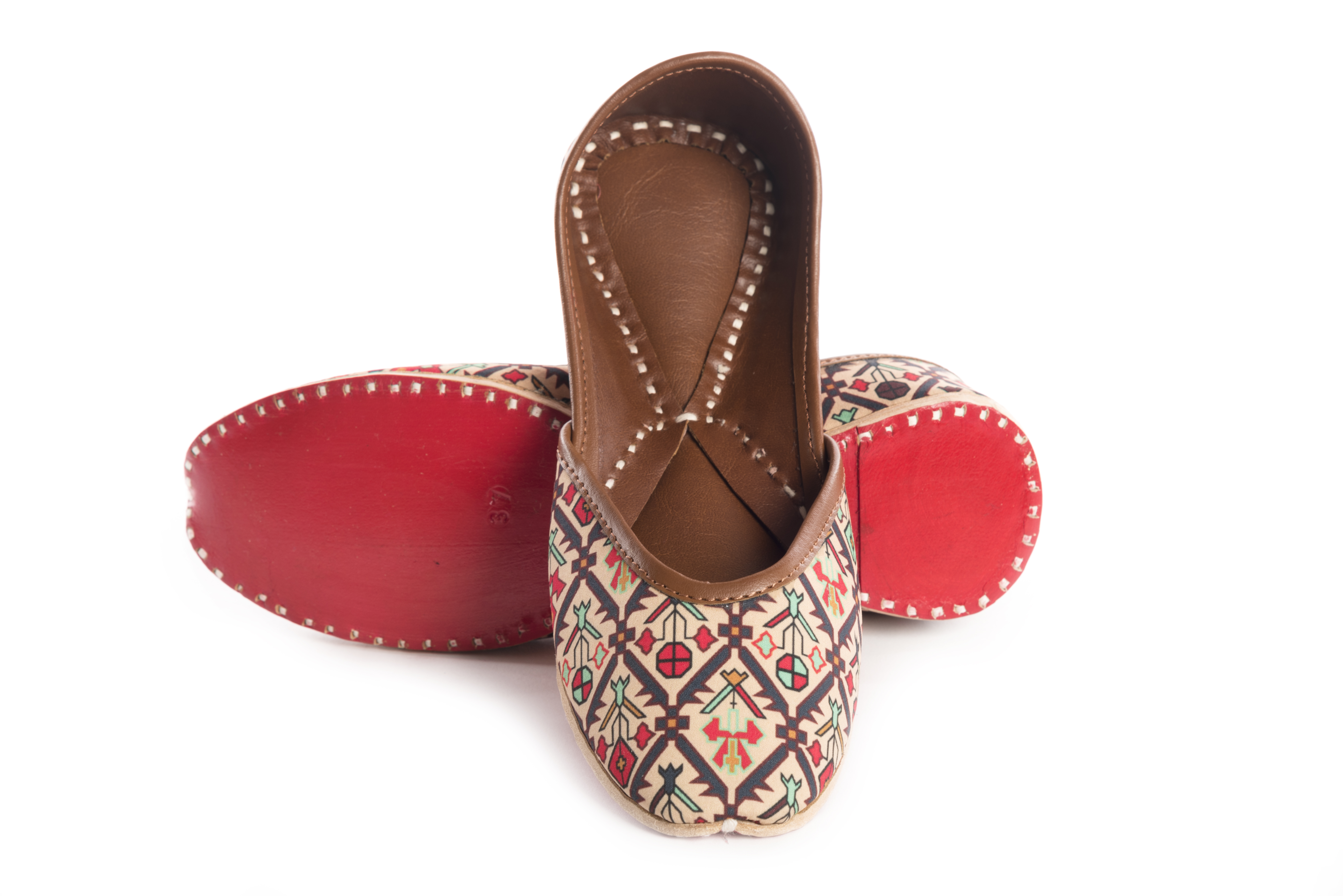 Printed Jutti - Color: Multicolor