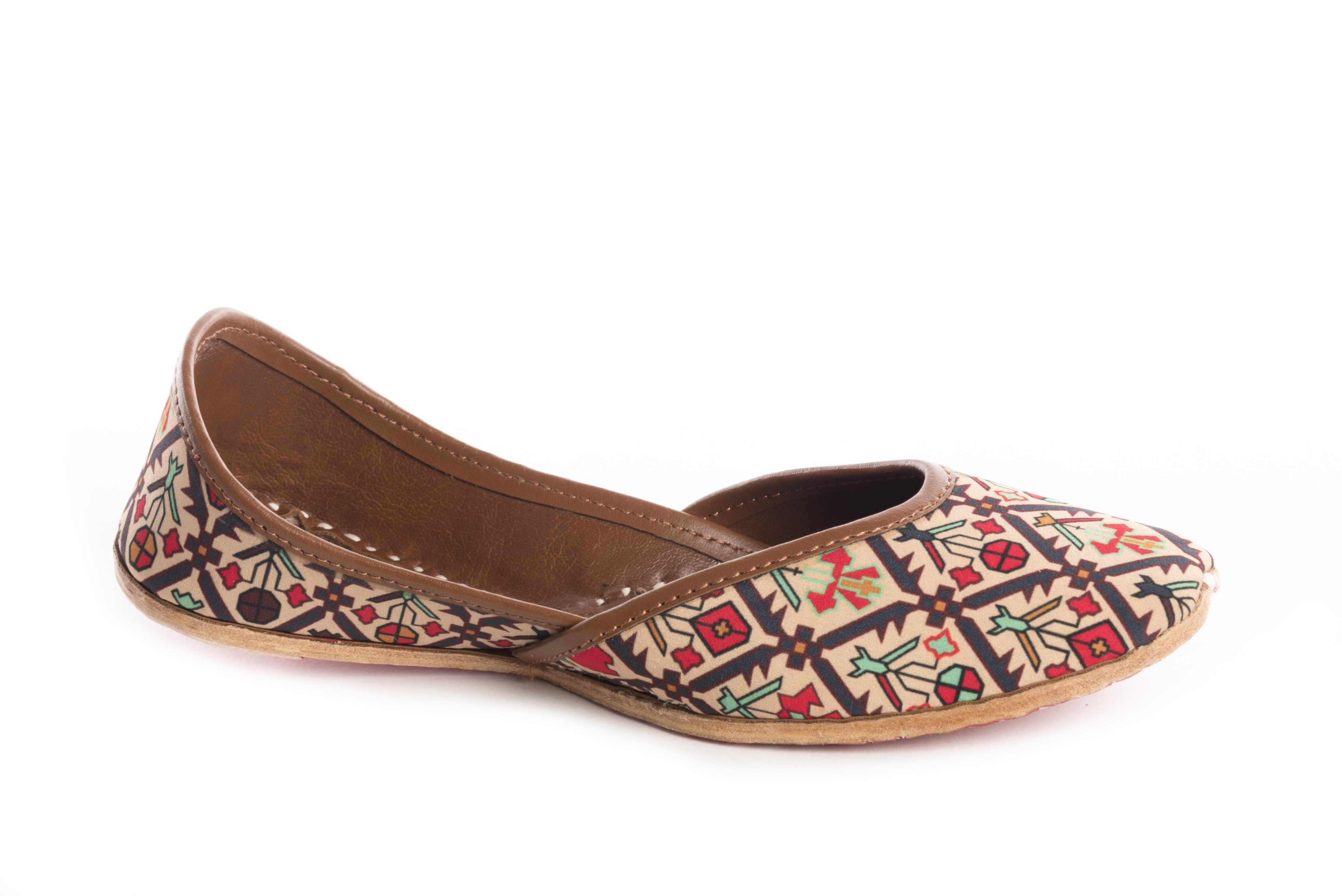 Printed Jutti - Color: Multicolor