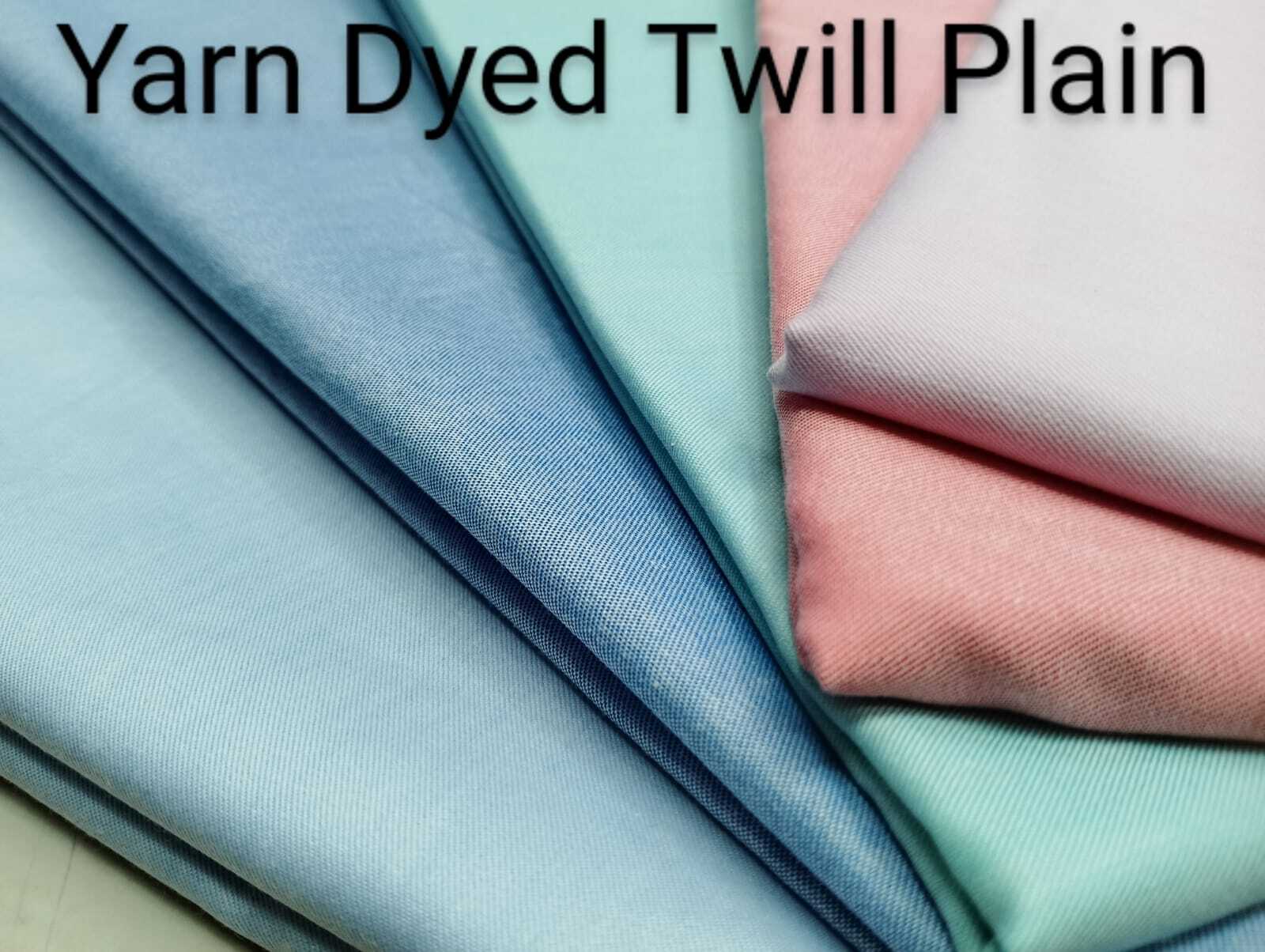 Yarn Dyed Twill Shirting Fabric - Polyester Cotton Blend, Width 58 Inches, Multicolour, Plain Pattern, 92x86 Yarn Count | Fashion-forward Designs For Everyday Wear