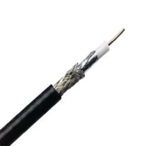 बिल्डेन 1694A - 75 Ohm SDI कोएक्सियल RG-6, 18 AWG सॉलिड बेयर कॉपर कंडक्टर, PE इंसुलेशन के साथ फॉयल + 95% टिन्ड कॉपर ब्रेड शील्ड, PVC जैकेट CMR