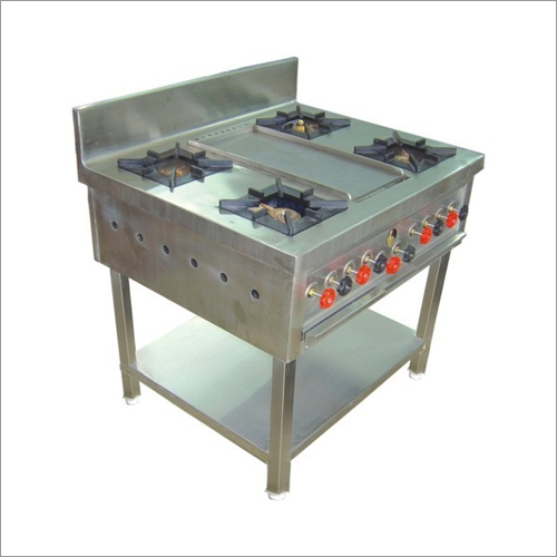 Steel Four Burner Range