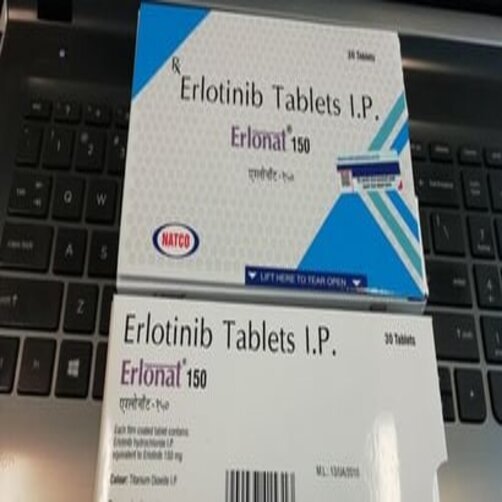 Erlonat 150 Mg Tablets - Erlotinib Hydrochloride, Pack Of 30 Tablets | Prescription Drug For Targeted Cancer Treatment, Enzyme Type: Other