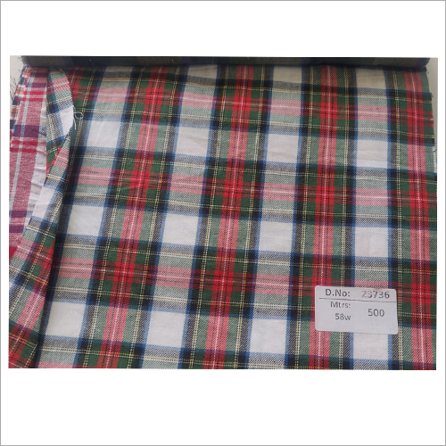 Apparels Fabrics - 100% Cotton, Red and Green Checks, Multicolor | Exceptionally Soft, Light in Weight, Quick Dry, Tear-Resistant, UV-Proof, Washable