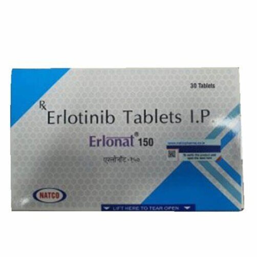 Erlonat 150 Mg Tablets - Erlotinib Hydrochloride, Pack Of 30 Tablets | Prescription Drug For Targeted Cancer Treatment, Enzyme Type: Other