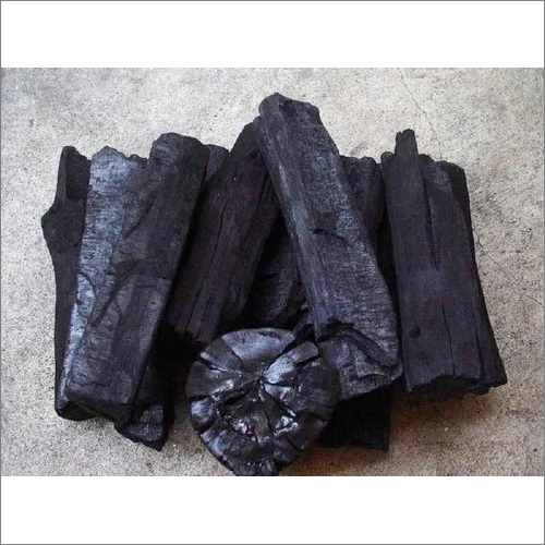 Natural Wood Charcoal - Hard Wood, Stick Shape, Black Color, Dry Solid | Moisture Nil, Loose Packaging, Ideal for Barbeque & Metallurgical Fuel