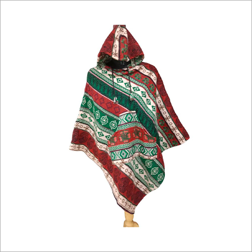 Multicolor Ladies Printed Poncho