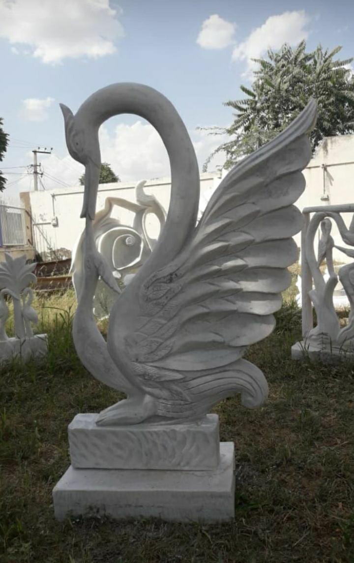 Natural White Stone Artifacts