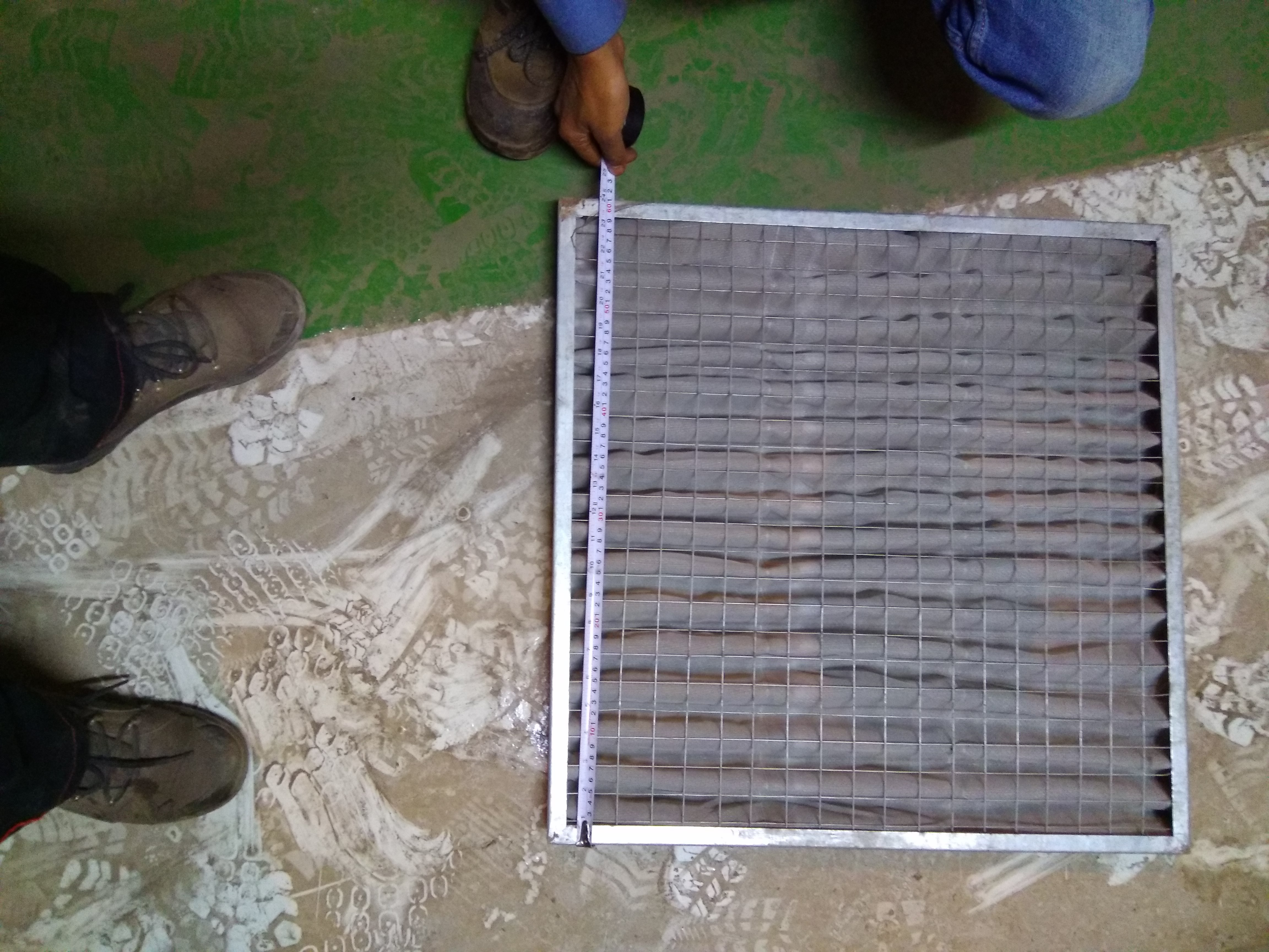 Ductable Unit Pre Filter - Galvanized Steel & Aluminum Anodized, Customized Size, Square Shape, New Condition, White Color - Ideal For Power, Cement, Steel, Fertilizer, And Textile Plants
