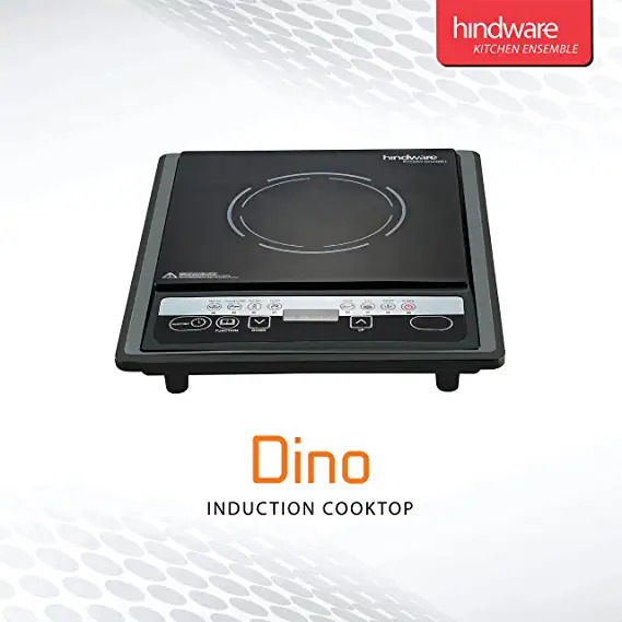 Induction Cooktop - Metal Build, 1900 Watts, Black Color | Automatic Whistle Counter & Keep Warm Function, Voltage Regulator