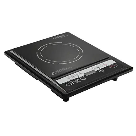 Induction Cooktop - Metal Build, 1900 Watts, Black Color | Automatic Whistle Counter & Keep Warm Function, Voltage Regulator