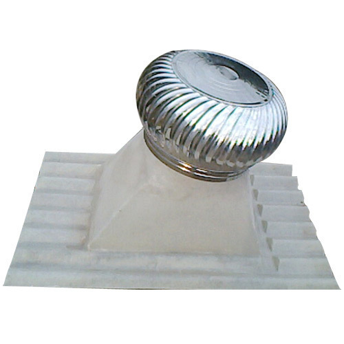 Turbo Ventilator - Aluminum 600mm Diameter, 250mm Height | 1000m3/h Airflow, 1.5m/s Wind Speed, Lightweight 10kg Design